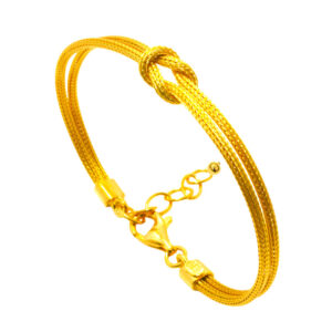 Hercules Knot-Wheat chain bracelet N1