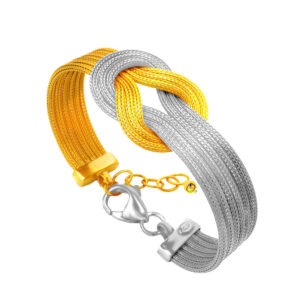 Hercules Knot-Wheat chain bracelet N3