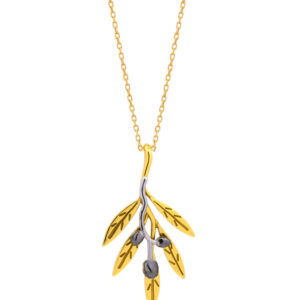 Olive branch necklace with style N2