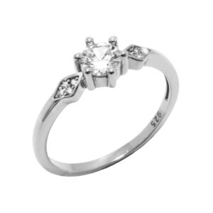 Zircon Stone Elegant Engagement Ring