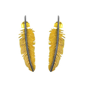 Feather earrings with style