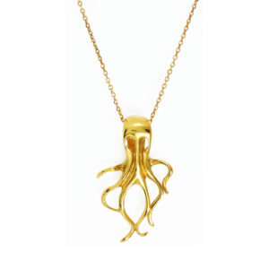 Octapus necklace with cord