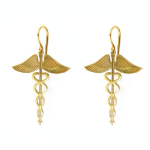 Caduceus earrings